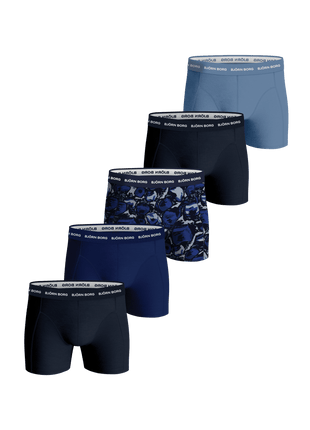 Björn Borg short 5 pack cotton stretch boxer blue heren