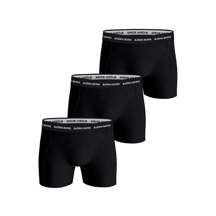 Björn Borg short 3 pack cotton stretch boxer black heren 10004232-MP001 Björn Borg boxer lot de 3 cotton stretch boxer black hommes
