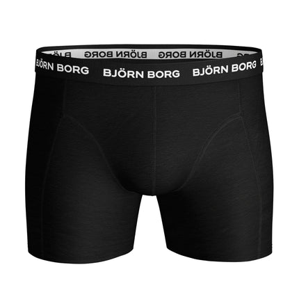 Björn Borg short 3 pack cotton stretch boxer black heren 10004232-MP001 Björn Borg boxer lot de 3 cotton stretch boxer black hommes
