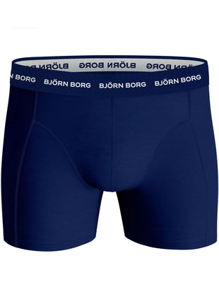 Björn Borg short 3 pack cotton stretch boxer navy blue / dark blue / blue heren 10004232-MP003 Björn Borg boxer lot de 3 cotton stretch boxer navy blue / dark blue / blue hommes
