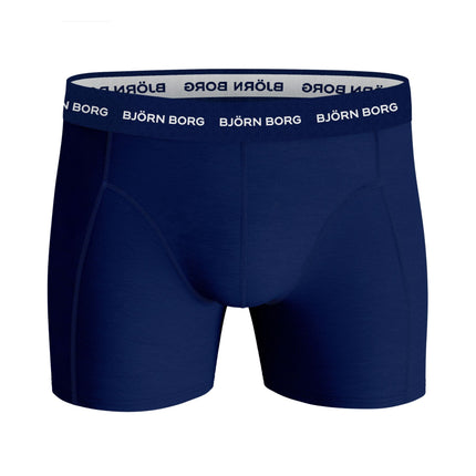 Björn Borg short 3 pack cotton stretch boxer navy blue / dark blue / blue heren 10004232-MP003 Björn Borg boxer lot de 3 cotton stretch boxer navy blue / dark blue / blue hommes
