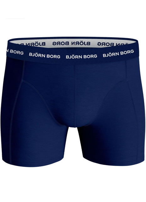 Björn Borg short 3 pack cotton stretch boxer navy blue / dark blue / blue heren 10004232-MP003 Björn Borg boxer lot de 3 cotton stretch boxer navy blue / dark blue / blue hommes
