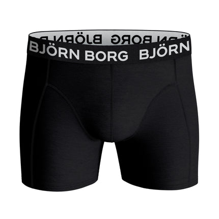 Björn Borg short 5 pack cotton stretch boxer green / black / print / green / green heren 10003368-MP005 Björn Borg boxer lot de 5 cotton stretch boxer green / black / print hommes
