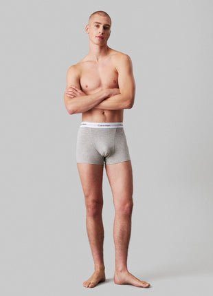 Calvin Klein short 3 pack icon cotton stretch relaxed fit trunks black grey white heren