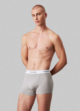 Calvin Klein short 3 pack icon cotton stretch relaxed fit trunks black grey white heren