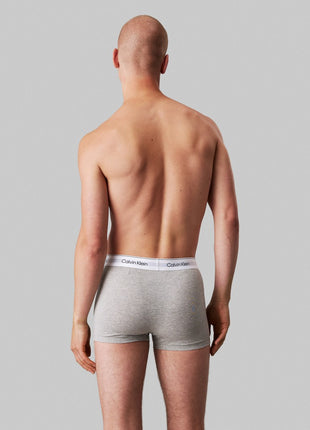 Calvin Klein short 3 pack icon cotton stretch relaxed fit trunks black grey white heren