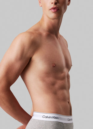 Calvin Klein short 3 pack icon cotton stretch relaxed fit trunks black grey white heren