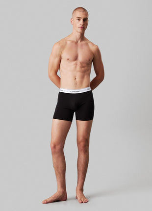 Calvin Klein short 3 pack icon cotton stretch relaxed fit trunks black heren