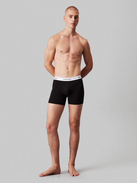 Calvin Klein boxer lot de 3 icon cotton stretch relaxed fit trunks noir hommes