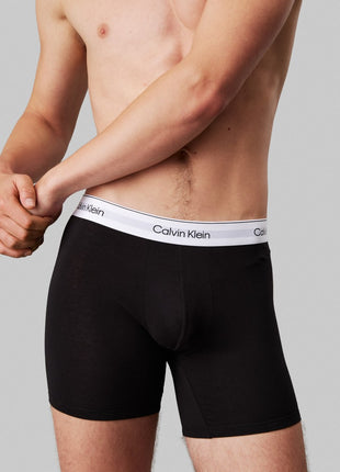 Calvin Klein short 3 pack icon cotton stretch relaxed fit trunks black heren