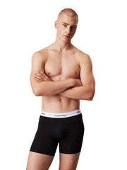 Calvin Klein short 3 pack icon cotton stretch relaxed fit trunks black heren