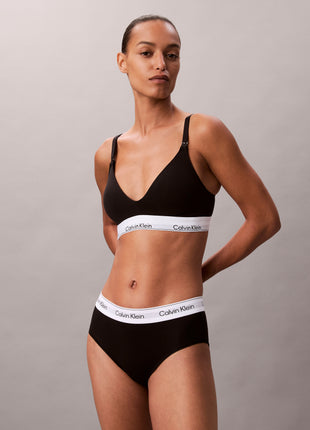 Calvin Klein bh topje modern cotton lightly lined triangle maternity bra black dames