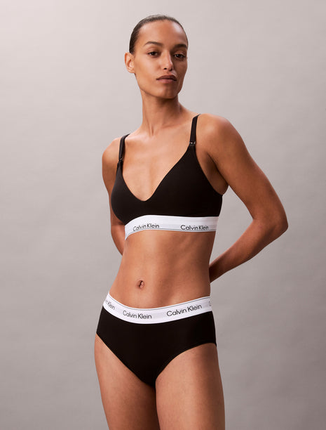 Calvin Klein bh topje modern cotton lightly lined triangle maternity bra black dames