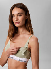 Calvin Klein bh topje modern cotton lightly lined triangle maternity bra pale mint dames