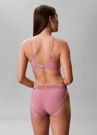 Calvin Klein brassière icon cotton modal lift bralette soft mauve femmes