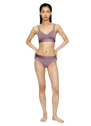 Calvin Klein bh topje icon cotton modal lift bralette soft mauve dames