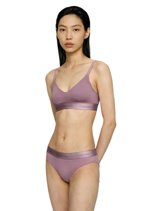 Calvin Klein bh topje icon cotton modal lift bralette soft mauve dames