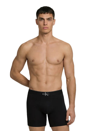 Calvin Klein boxer lot de 3 graphic monogram cotton stretch boxer briefs black hommes