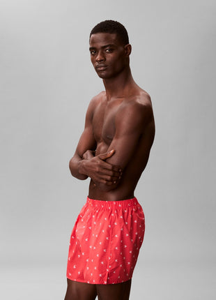 Calvin klein caleçon lot de 3 boxers trad shoreline / punch pink / blue hommes