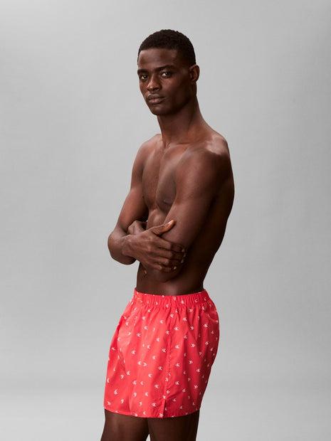 Calvin klein wijde boxershort 3 pack boxers trad shoreline / punch pink / blue heren