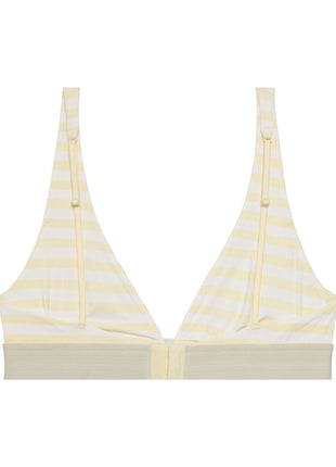 Calvin Klein bh topje ck graphic lightly lined triangle bra cent stripe anise flower dames LV00QF8703-6WC Calvin Klein brassière ck graphic lightly lined triangle bra cent stripe anise flower femmes