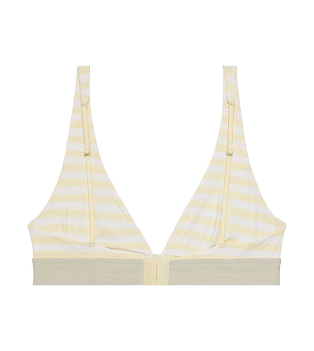 Calvin Klein bh topje ck graphic lightly lined triangle bra cent stripe anise flower dames LV00QF8703-6WC Calvin Klein brassière ck graphic lightly lined triangle bra cent stripe anise flower femmes