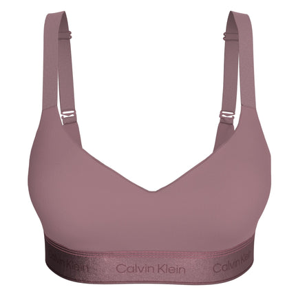 Calvin Klein bh topje icon cotton modal lift bralette soft mauve dames LV00QF8870-41I Calvin Klein brassière icon cotton modal lift bralette soft mauve femmes
