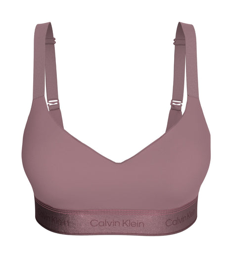 Calvin Klein bh topje icon cotton modal lift bralette soft mauve dames LV00QF8870-41I Calvin Klein brassière icon cotton modal lift bralette soft mauve femmes