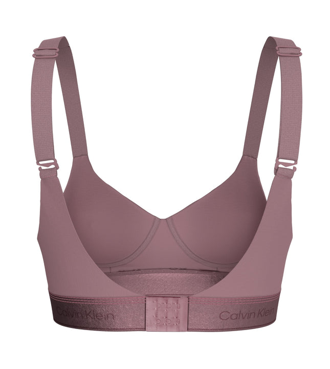 Calvin Klein bh topje icon cotton modal lift bralette soft mauve dames LV00QF8870-41I Calvin Klein brassière icon cotton modal lift bralette soft mauve femmes