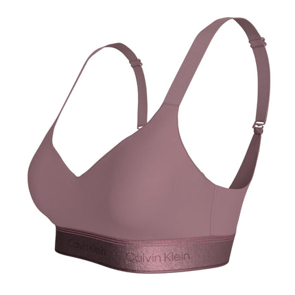 Calvin Klein bh topje icon cotton modal lift bralette soft mauve dames LV00QF8870-41I Calvin Klein brassière icon cotton modal lift bralette soft mauve femmes