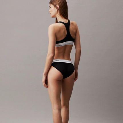 Calvin Klein bh topje icon cotton modal unlined bralette black dames 0000F3785E-001 Calvin Klein brassière icon cotton modal unlined bralette black femmes