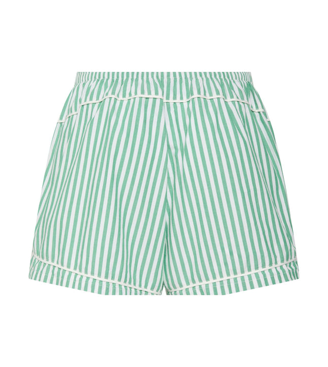 Calvin Klein pyjama lange broek cotton poplin pant set sera stripe cradle pink dames LV00QS7637-31F Calvin Klein pyjama pantalon long cotton poplin pant set sera stripe cradle pink femmes