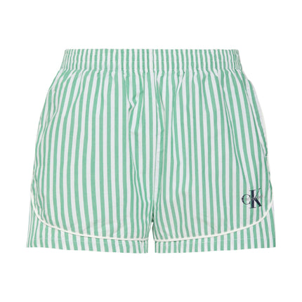 Calvin Klein pyjama lange broek cotton poplin pant set sera stripe cradle pink dames LV00QS7637-31F Calvin Klein pyjama pantalon long cotton poplin pant set sera stripe cradle pink femmes