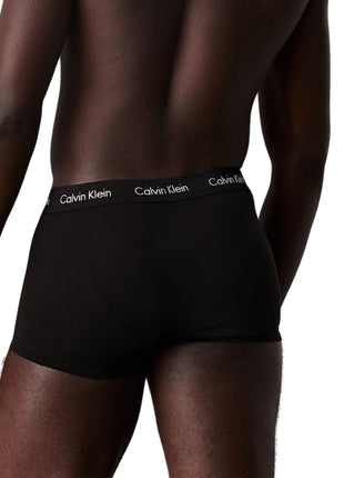 Calvin Klein short 3 pack cotton stretch low rise trunks black heren 0000U2664G-XWB Calvin Klein boxer 3 pack cotton stretch low rise trunks black hommes