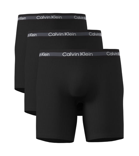 Calvin Klein short 3 pack icon active mesh boxer briefs long black heren LV00NB4538-UB1 Calvin Klein boxer lot de 3 icon active mesh boxer briefs long black hommes