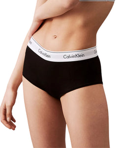 Calvin Klein short modern cotton high waisted boxers black dames 0000F3788E-001 Calvin Klein shorty modern cotton high waisted boxers black femmes
