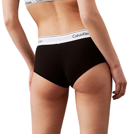 Calvin Klein short modern cotton high waisted boxers black dames 0000F3788E-001 Calvin Klein shorty modern cotton high waisted boxers black femmes
