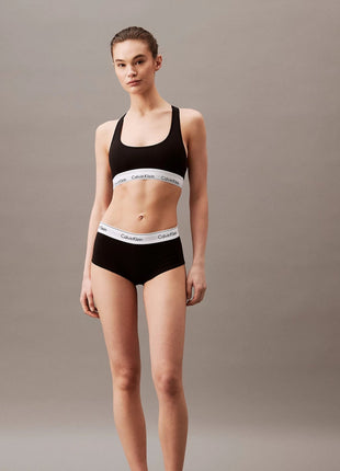 Calvin Klein short modern cotton high waisted boxers black dames 0000F3788E-001 Calvin Klein shorty modern cotton high waisted boxers black femmes