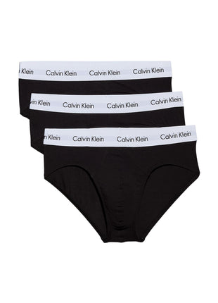 Calvin Klein slip 3 pack cotton stretch hip briefs black heren 0000U2661G-001 Calvin Klein slip 3 pack cotton stretch hip briefs black hommes
