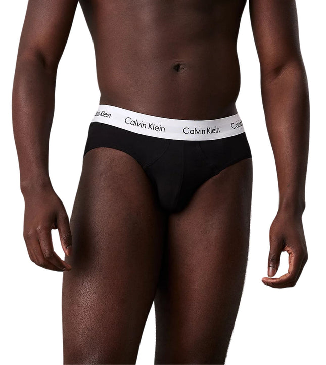 Calvin Klein slip 3 pack cotton stretch hip briefs black heren 0000U2661G-001 Calvin Klein slip 3 pack cotton stretch hip briefs black hommes