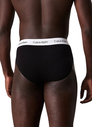 Calvin Klein slip 3 pack cotton stretch hip briefs black heren 0000U2661G-001 Calvin Klein slip 3 pack cotton stretch hip briefs black hommes