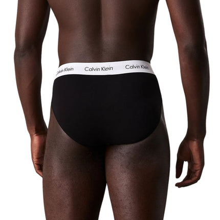 Calvin Klein slip 3 pack cotton stretch hip briefs black heren 0000U2661G-001 Calvin Klein slip 3 pack cotton stretch hip briefs black hommes