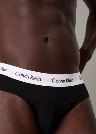 Calvin Klein slip 3 pack cotton stretch hip briefs black heren 0000U2661G-001 Calvin Klein slip 3 pack cotton stretch hip briefs black hommes