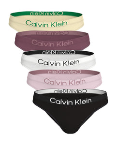 Calvin Klein slip 5 pack extra soft cotton stretch bikini briefs black / cradle pink / snow / berry / anise flower dames LV00QD5332-3C0 Calvin Klein slip lot de 5 extra soft cotton stretch bikini briefs black / cradle pink / snow / berry / anise flower femmes