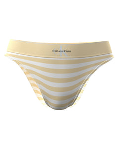 Calvin Klein slip ck graphic high waist bikini briefs cent stripe anise flower dames LV00QF8705-6WC Calvin Klein slip ck graphic high waist bikini briefs cent stripe anise flower femmes