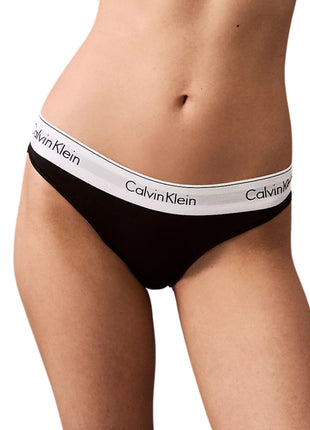 Calvin Klein slip icon cotton modal bikini briefs black dames 0000F3787E-001 Calvin Klein slip icon cotton modal bikini briefs black femmes