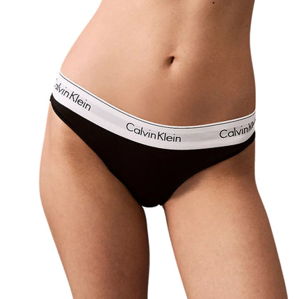 Calvin Klein slip icon cotton modal bikini briefs black dames 0000F3787E-001 Calvin Klein slip icon cotton modal bikini briefs black femmes