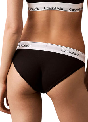 Calvin Klein slip icon cotton modal bikini briefs black dames 0000F3787E-001 Calvin Klein slip icon cotton modal bikini briefs black femmes