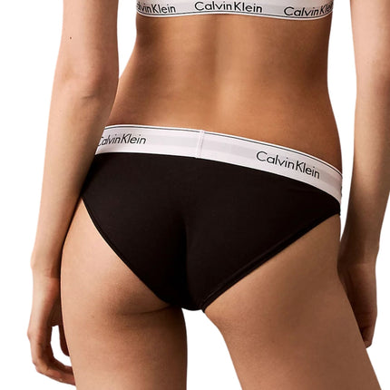 Calvin Klein slip icon cotton modal bikini briefs black dames 0000F3787E-001 Calvin Klein slip icon cotton modal bikini briefs black femmes