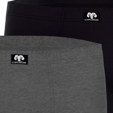 Ceceba short 2 pack konvex grey / black heren 10171-6061-861 Ceceba boxer lot de 2 konvex grey / black hommes

